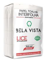 Kit c/ 2 Papel Toalha Interfolhado Lice P/secar As Maos Kit c/ 2 Papel Toalha Interfolhado Lice P/secar As Maos