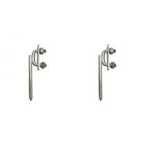 Kit C/2 - Para-Raio Suporte Para Fita Aluminio Vertical R...