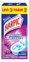 Kit c/ 2 Pastilha Adesiva Lavanda Harpic 3 unidades