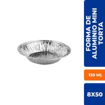 Kit c/2 pct forma de aluminio mini torta 130 ml. c/50 un. wyda/mello/vabene