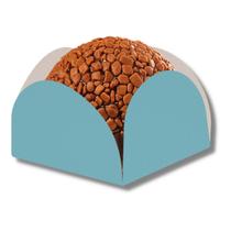 Kit C/ 2 Pcts. De Forminhas Caixeta Azul Em Pétalas P/ Doces Docinhos Finos C/ 50 Un.