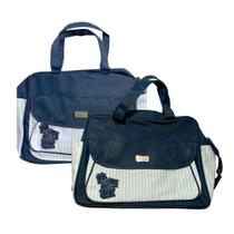 Kit c/ 2 Peças Mala e Bolsa Maternidade Viagem Mave Baby Multifuncional Grande e Média Mamãe Bebê Impermeável