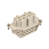 Kit c/ 2 Peças Tomada Inserto Femea- Han-10a-f- 10p+terra- 16a-250v Harting