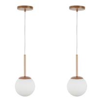 Kit c/ 2 Pendentes Jabuticaba /1 Globo de Vidro - Rose Gold Kit c/ 2 Pendentes Jabuticaba /1 Globo de Vidro - Rose Gold