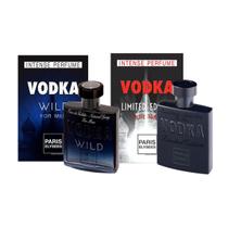 Kit c/ 2 Perfumes Vodka Paris Elysees, Wild + Limited