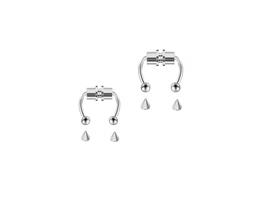 Kit C 2 Piercing Magnético De Nariz Septo Falso Kit C 2 Piercing Magnético De Nariz Septo Falso