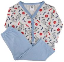 Kit C/2 Pijama Outono Conjunto Bebe Criança Manga Longa - Batutinhas Baby