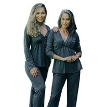 Kit C/2 Pijamas Inverno Feminino Confort Pijama Quentinho