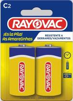 Kit c/ 2 PILHA COMUM C MEDIA C2, com 2, 10198, Rayovac,