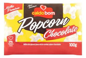 Kit c/ 2 Pipoca para Micro-Ondas Chocolate Caldo Bom 100g