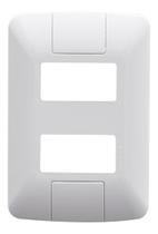 Kit c/ 2 Placa 4X2 Para 2 Modulos Separados Branco Aria