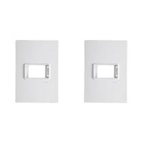 Kit C/2 - Placa Conjunto Modular Ilumi Vivaz 4X2 - 1 Modu... Kit C/2 - Placa Conjunto Modular Ilumi Vivaz 4X2 - 1 Modu...