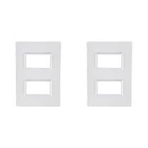 Kit C/2 - Placa Conjunto Modular Ilumi Vivaz 4X2 - 2 Modu...