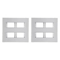 Kit C/2 - Placa Conjunto Modular Ilumi Vivaz 4X4 - 2 Modu...