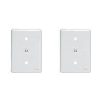 Kit C/2 - Placa Perlex Branca 4X2 (Cega+Furo) 23Pl0/6