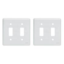 Kit C/2 - Placa Perlex Branca 4X4 (1 Saida+1 Saida) 23Pl11