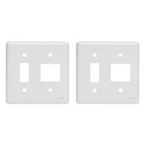 Kit C/2 - Placa Perlex Branca 4X4 (1 Saida+2 Saida) 23Pl12