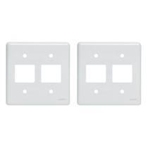 Kit C/2 - Placa Perlex Branca 4X4 (2 Saida+2 Saida) 23Pl22