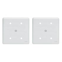 Kit C/2 - Placa Perlex Branca 4X4 (Cega+Furo) 23Pl00/66