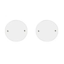 Kit C/2 - Placa Perlex Branca 4X4 (Redonda) 23Pl520