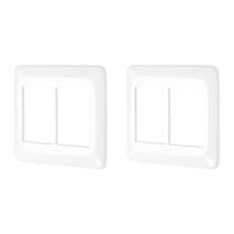 Kit C/2 - Placa Pial Pop Branca 4X4 (3+3 Horizontal) Lgp46