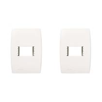 Kit C/2 - Placa Soprano Ilus 4X2 (1 Modulo Horizontal) 5T. Kit C/2 - Placa Soprano Ilus 4X2 (1 Modulo Horizontal) 5T.