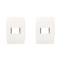 Kit C/2 - Placa Soprano Ilus 4X2 (1 Modulo Horizontal) 5T. Kit C/2 - Placa Soprano Ilus 4X2 (1 Modulo Horizontal) 5T.