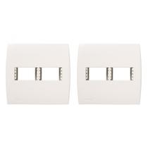 Kit C/2 - Placa Soprano Ilus 4X4 (2 Modulos Horizontal) 5.
