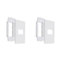 Kit C/2 - Placa Steck Linha Stella Branca 4X2 - 1 Modulo ... Kit C/2 - Placa Steck Linha Stella Branca 4X2 - 1 Modulo ...