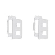 Kit C/2 - Placa Steck Linha Stella Branca 4X2 - 2 Modulos... Kit C/2 - Placa Steck Linha Stella Branca 4X2 - 2 Modulos...