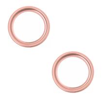 Kit C/2 Porta Grelha Caixilho Ralo Redondo 10cm Inox Rose Kit C/2 Porta Grelha Caixilho Ralo Redondo 10cm Inox Rose