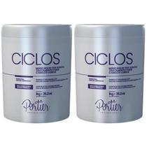 Kit C/2 Portier Ciclos B-tox Violet Matizadora 1kg Original!