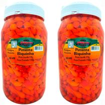 Kit c/ 2 Potes Pimenta Biquinho Conserva 3 Kg cada D'Horta