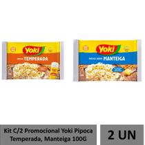 Kit C/2 Promocional Pipoca Yoki Manteiga E Temperada 100G