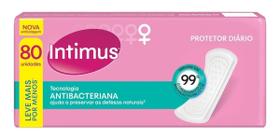 Kit c/ 2 Protetor Diario Antibacteriana 80 Unidades Intimus