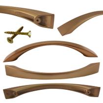 Kit c/ 2 Puxadores para Gavetas e Portas de Armários Baumino 128mm e Parafusos Kit c/ 2 Puxadores para Gavetas e Portas de Armários Baumino 128mm e Parafusos
