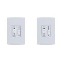 Kit C/2 - Qualitronix Controle Vent/Lamp Emb.Desliz-Qv36 Kit C/2 - Qualitronix Controle Vent/Lamp Emb.Desliz-Qv36