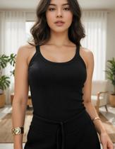 KIT C/2 Regatas Alcinha Ribana Canelada Algodão KIT C/2 Regatas Alcinha Ribana Canelada Algodão