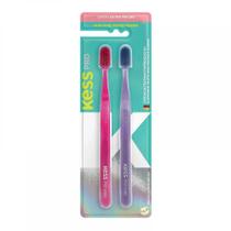 Kit c/ 2 RICCA/BELLIZ Escova Dental Kess Pro Extra Macias