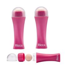 Kit c/ 2 Rolo Facial Super Pedra Vulcânica Rolinho Roso Antioleosidade Ricca Kit c/ 2 Rolo Facial Super Pedra Vulcânica Rolinho Roso Antioleosidade Ricca