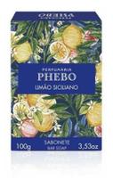 Kit c/ 2 Sabao em barra Phebo Cremoso Limao Siciliano 100g