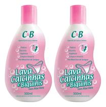 kit c/ 2 Sabão líquido Lava Calcinhas e Delicadas aloe vera antibacterial squeeze 300 ml kit c/ 2 Sabão líquido Lava Calcinhas e Delicadas aloe vera antibacterial squeeze 300 ml