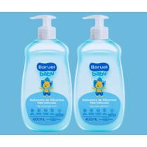 Kit c/2 Sabonete Líquido Baruel Baby Glicerina Peles delicadas 400ml