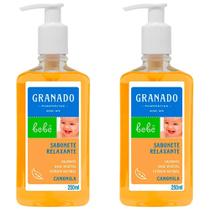Kit c/2 Sabonete Líquido Infantil Granado Bebê 250ml Camomila