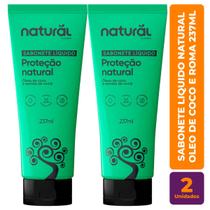 Kit c/ 2 Sabonete Vegano Liquido Natural oleo de Coco e Roma 237ml - Orgânico Natural Kit c/ 2 Sabonete Vegano Liquido Natural oleo de Coco e Roma 237ml - Orgânico Natural