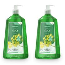 Kit c/2 Sabonetes Líquido Biofleur 1L Erva Doce