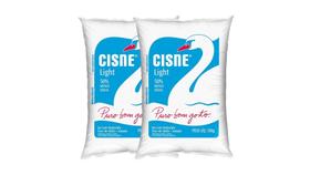 Kit c/ 2 Sal Refinado Cisne Light Menos Sódio 500g Kit c/ 2 Sal Refinado Cisne Light Menos Sódio 500g