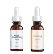Kit C/ 2 Sérum: Ácido Hialurônico + Vitamina C - Skincare