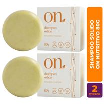 Kit c/ 2 Shampoo Vegano Solido ON Nutritivo 80g - Orgânico Natural