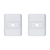 Kit C/2 - Sistema Perlex Branca (Placa 2X2 1Furo) 30Pl6Br